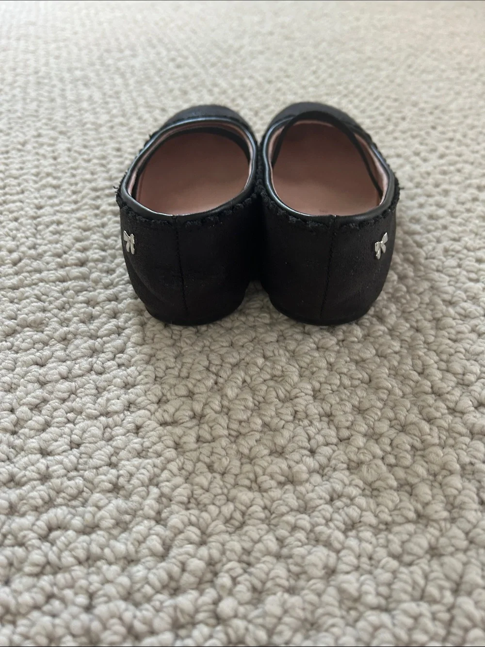 Kelly & Katie Black Girl's Mary Jane Flats with Elastic Strap